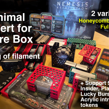 Nemesis Retaliation Kart Yerleştirici 3D Baskı Oyun Organizatörü