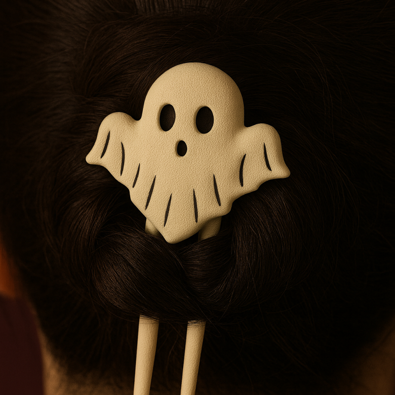 Cadılar Bayramı Saç Tokası Seti - 3D Baskılı Hayalet Örümcek