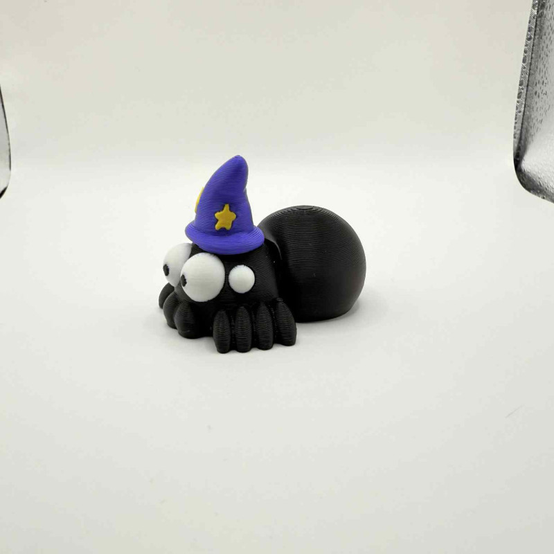 Sevimli Minik Esnek Cadı Örümcek - 3D Baskı Halloween Oyuncak