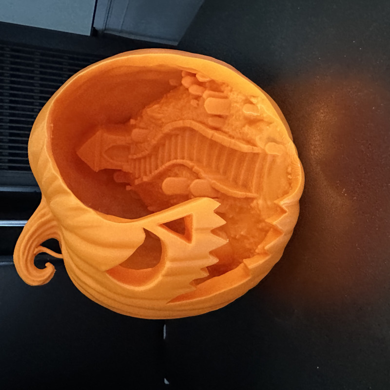 Balkabağı Mezarlık Sahnesi 3D Baskı Dekor - Cadılar Bayramı Balkabağı Mezarlık Sahnesi 3D Baskı Dekor - Cadılar Bayramı