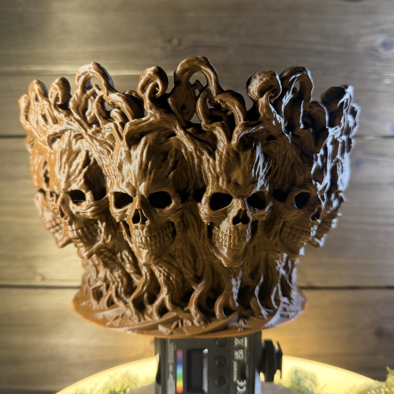 Kafatası Ormanı Şeker Kasesi - Korku Temalı 3D Baskı Dekor