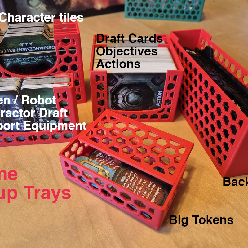 Nemesis Retaliation Kart Yerleştirici 3D Baskı Oyun Organizatörü