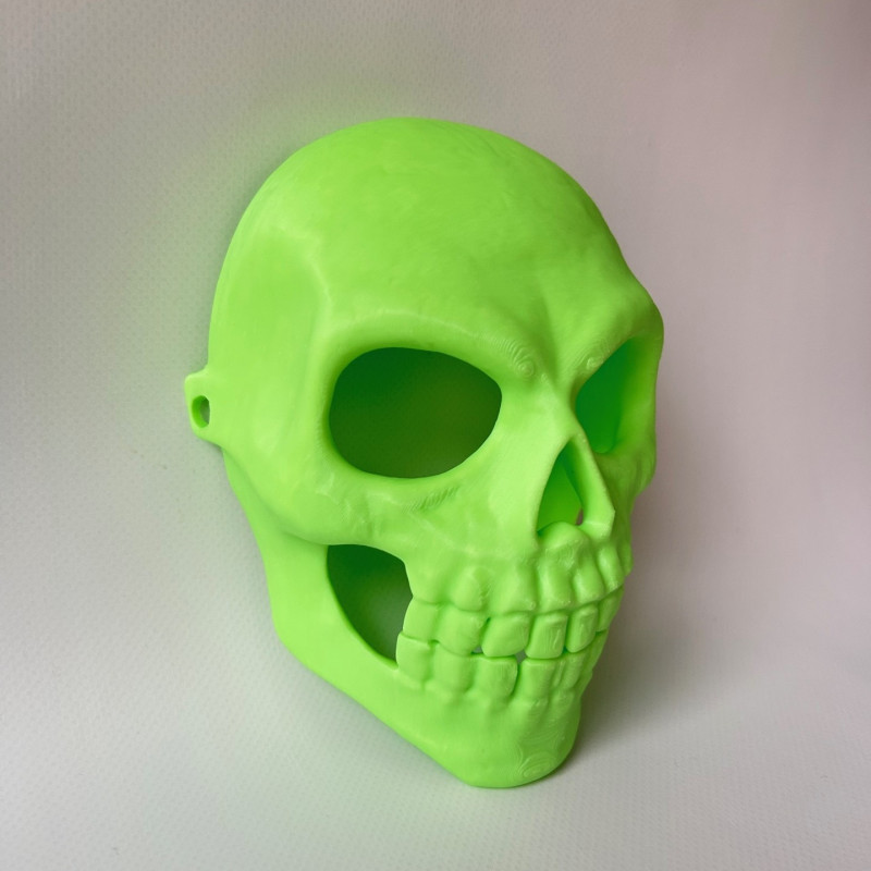 Parlayan Kafatası Maskesi - Işıkta Parlayan Cadılar Bayramı Aksesuarı