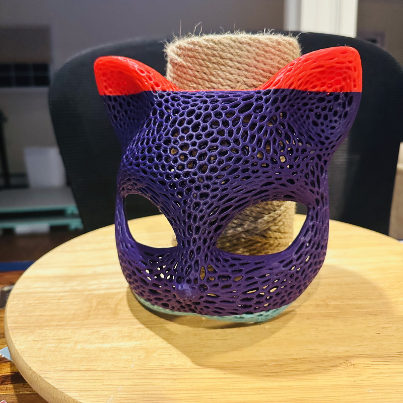 Halloween Hayvan Maskeleri - 3D Baskı Tavşan Kedi Tilki Kostüm Aksesuarı