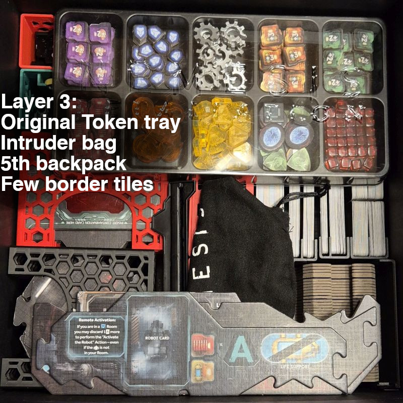 Nemesis Retaliation Kart Yerleştirici 3D Baskı Oyun Organizatörü