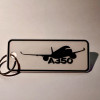 Airbus A350 Anahtarlık - Havacılık Tutkunları İçin 3D Baskılı Hediye