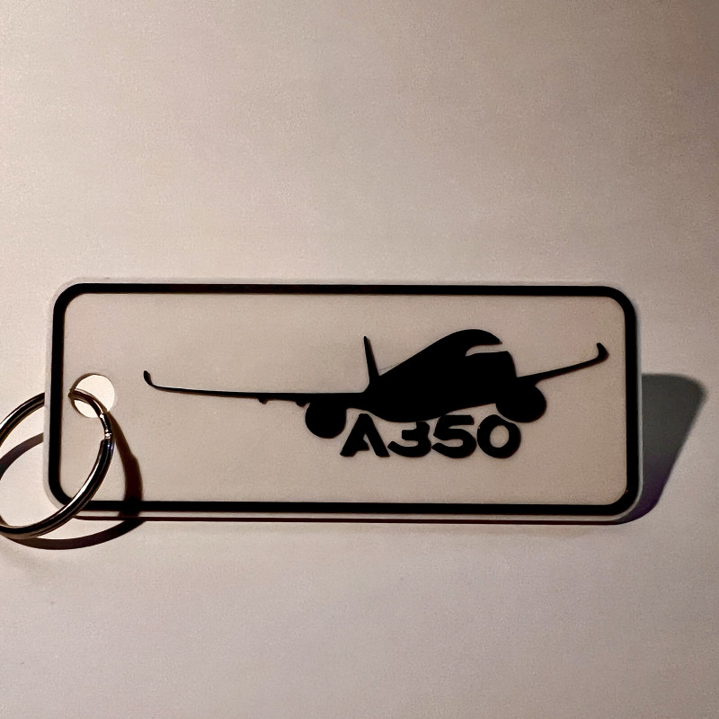 Airbus A350 Anahtarlık - Havacılık Tutkunları İçin 3D Baskılı Hediye