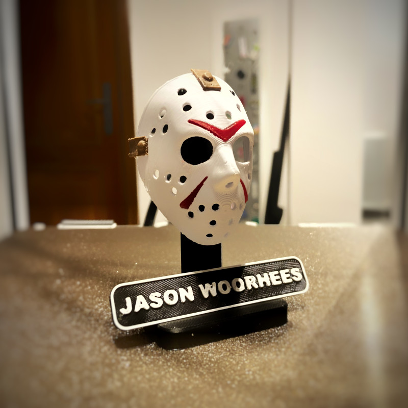 Jason Voorhees 3D Baskı Korku Maskesi - Koleksiyonluk Film Aksesuarı