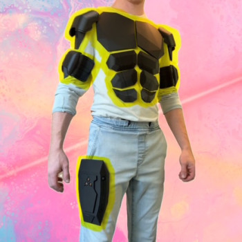 Bilim Kurgu Süper Kahraman Zırh Seti - 3D Baskı Cosplay Aksesuarı