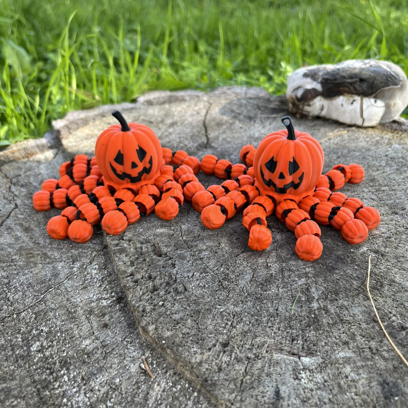 Cadılar Bayramı Ahtapot Balkabağı 3D Baskı Dekorasyon Cadılar Bayramı Ahtapot Balkabağı 3D Baskı Dekorasyon