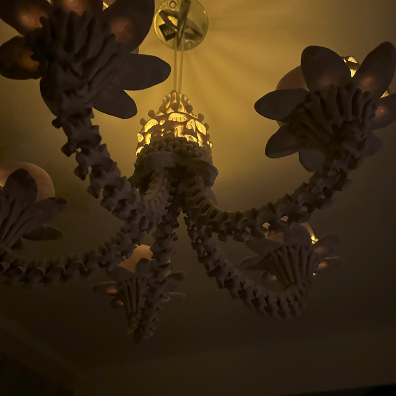 Mini Kemik Avize - 3D Baskı Dekorasyon - Halloween Işık