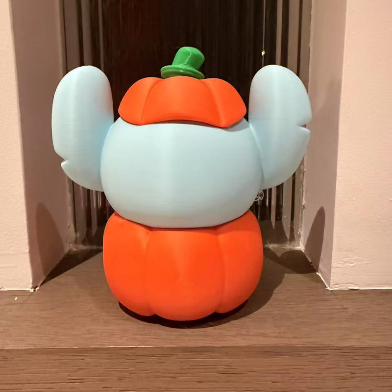 Halloween Stitch Balkabağı 3D Baskı Oyuncak - Çok Renkli