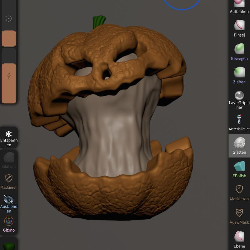 Isıran Cadılar Bayramı Balkabağı - 3D Baskı LED Dekorasyon