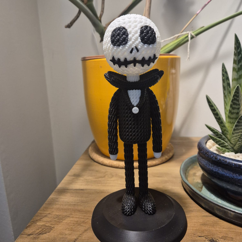 3D Baskı Jack Skellington Maketi - Özel Tasarım, PLA Malzeme 3D Baskı Jack Skellington Maketi - Özel Tasarım, PLA Malzeme