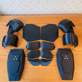 Bilim Kurgu Süper Kahraman Zırh Seti - 3D Baskı Cosplay Aksesuarı