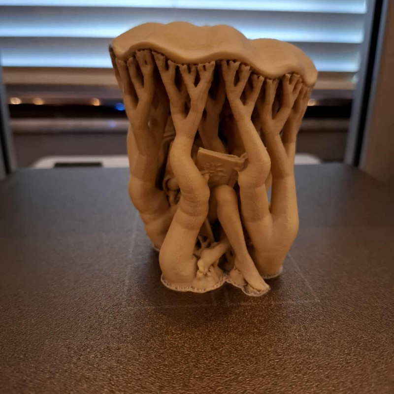 Mantar Peri 3D Baskı Heykel - Fantastik Dekor Figürü