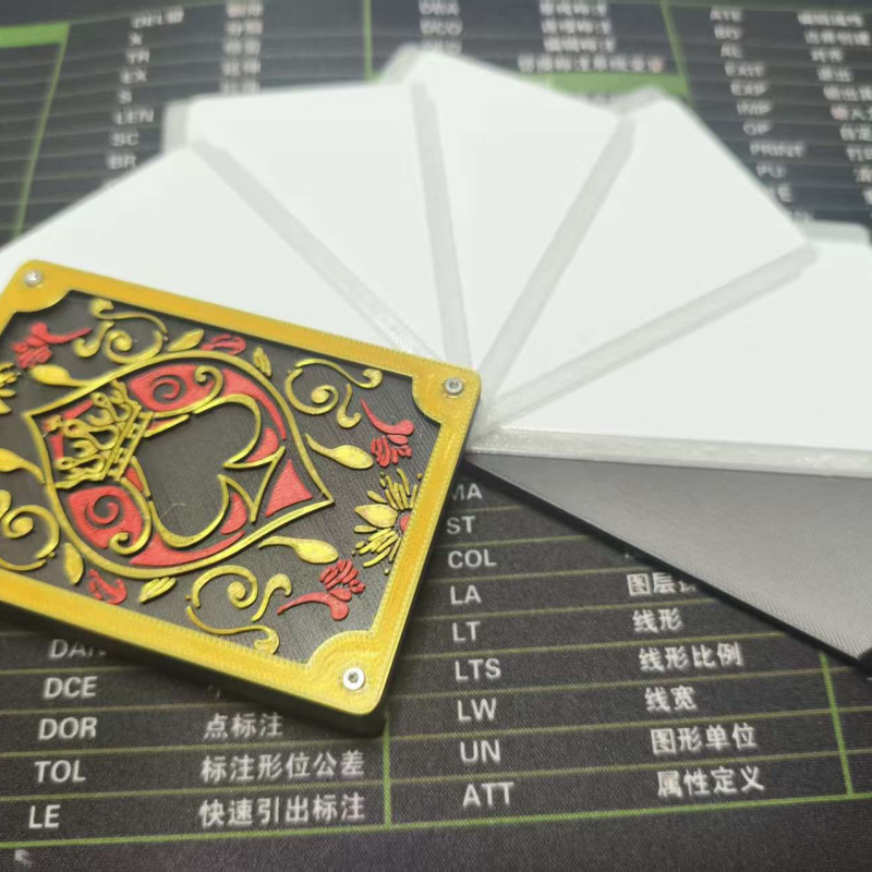 3D Baskılı PLA Kimlik Kartı Tutucu - Özel Tasarım Spades ve Joker 3D Baskılı PLA Kimlik Kartı Tutucu - Özel Tasarım Spades ve Joker