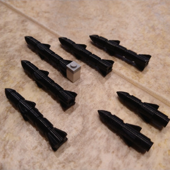 Modüler Lego Uyumlu Füze Seti - 3D Baskı Oyuncak