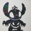 Halloween 2025 Stitch Karanlıkta Parlayan Dekoratif 3D Duvar Tablosu