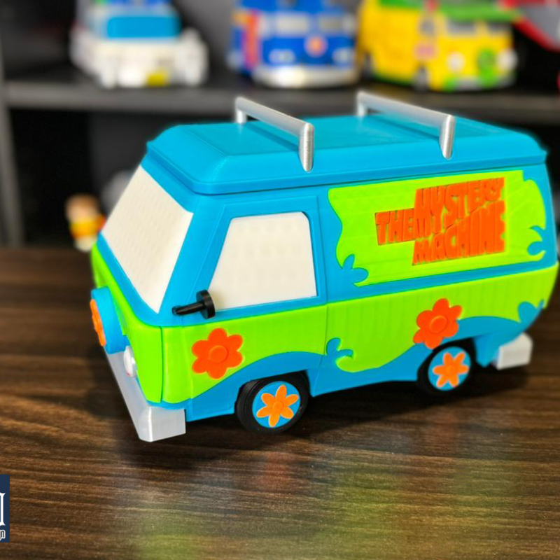 Scooby-Doo Gizem Makinesi Şeker Kutusu - 3D Baskılı Dekoratif Saklama Kutusu