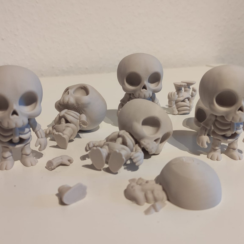 Sevimli Cadılar Bayramı Mini Figür Seti - 3D Baskı Dekorasyon