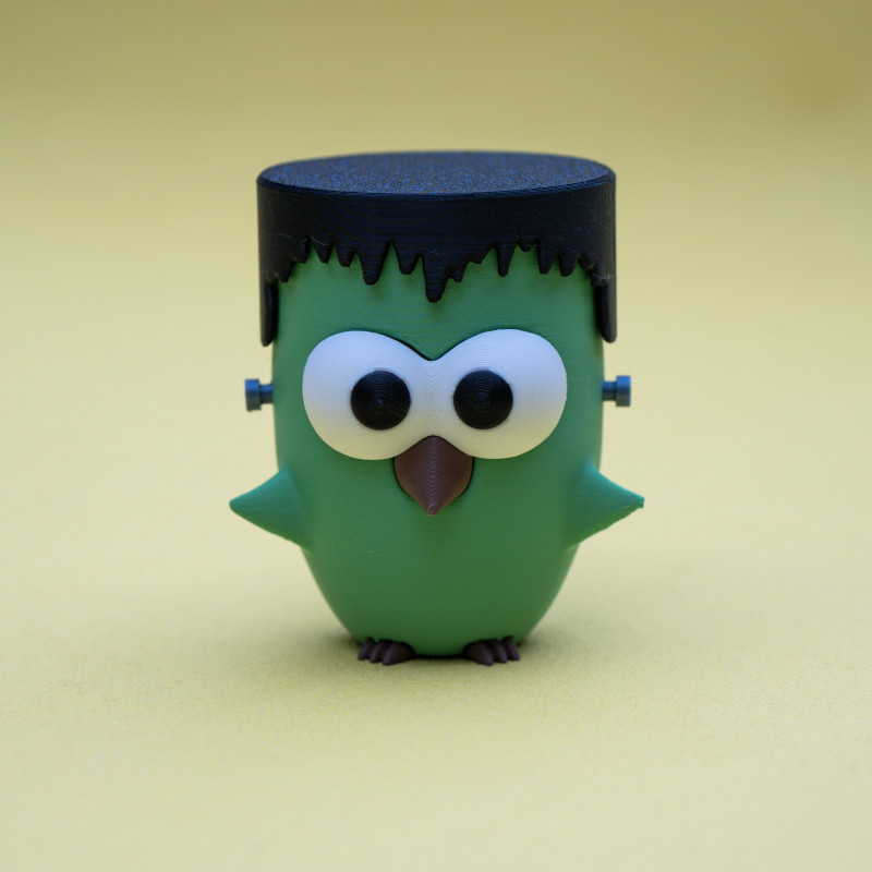 Sevimli Şirin Kuşlar Halloween Koleksiyonu - 3D Baskı Dekor