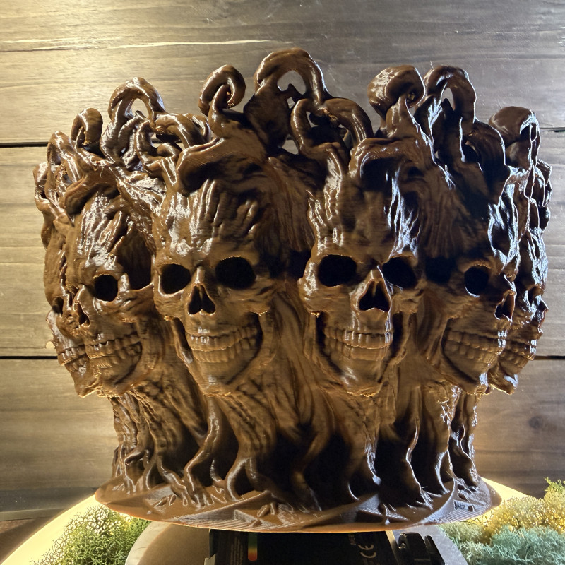 Kafatası Ormanı Şeker Kasesi - Korku Temalı 3D Baskı Dekor