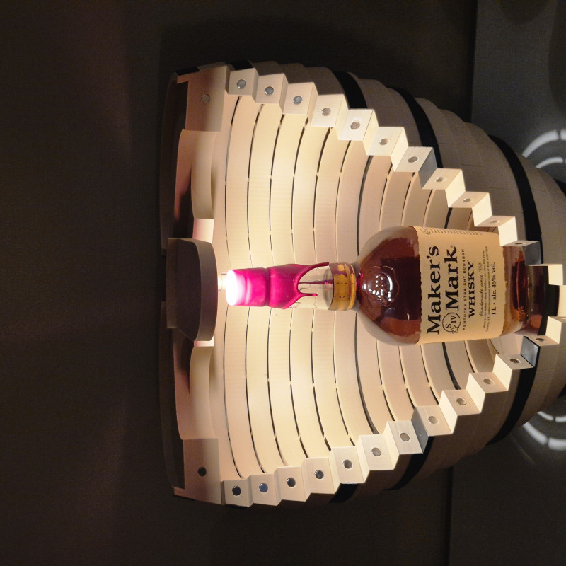 Ahşap Varil Kutu Dekor - 3D Baskı Ev Dekorasyon Ürünü