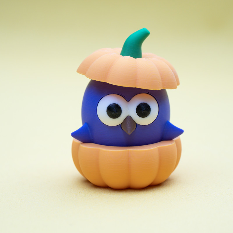 Sevimli Şirin Kuşlar Halloween Koleksiyonu - 3D Baskı Dekor