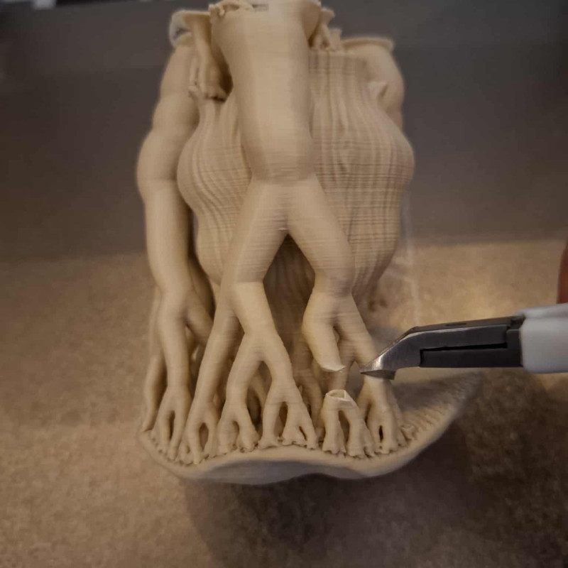 Mantar Peri 3D Baskı Heykel - Fantastik Dekor Figürü