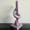 Şık Sol Anahtarı Müzik Heykeli - 3D Baskı Dekor