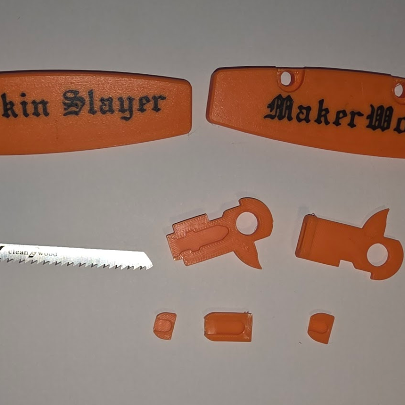 Balkabağı Oyma Aleti - 3D Baskılı Manyetik Jigsaw Tutacak