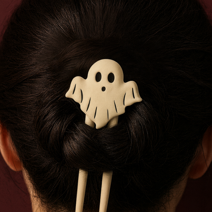 Cadılar Bayramı Saç Tokası Seti - 3D Baskılı Hayalet Örümcek