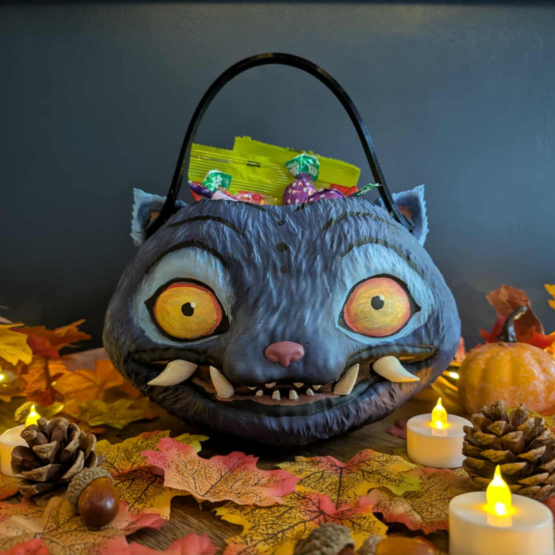 Derpy K-Pop Şeytan Avcısı Cadılar Bayramı Şeker Kovası - 3D Baskılı