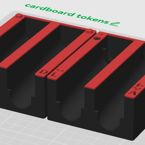 Nemesis Retaliation Kart Yerleştirici 3D Baskı Oyun Organizatörü