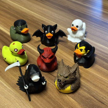 Cadılar Bayramı Ördek 3D Baskı Koleksiyon Figürü