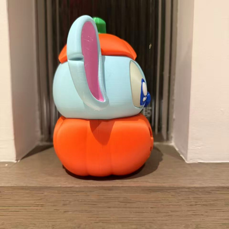 Halloween Stitch Balkabağı 3D Baskı Oyuncak - Çok Renkli