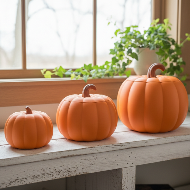 Şık Balkabağı Kasesi - 3D Baskı Dekorasyon - PLA Malzeme