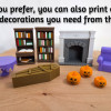 Mini Halloween Evi Dioraması - 3D Baskı Dekor