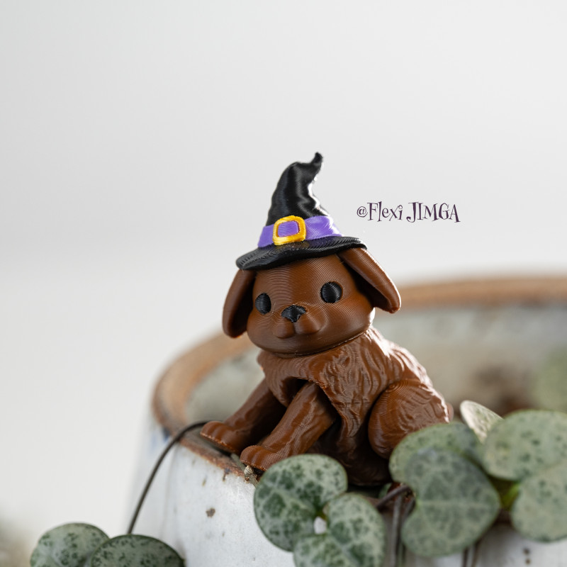 Halloween Cadı Tavşanı - Hareketli Anahtarlık 3D Baskı Modeli