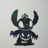 Halloween 2025 Stitch Karanlıkta Parlayan Dekoratif 3D Duvar Tablosu