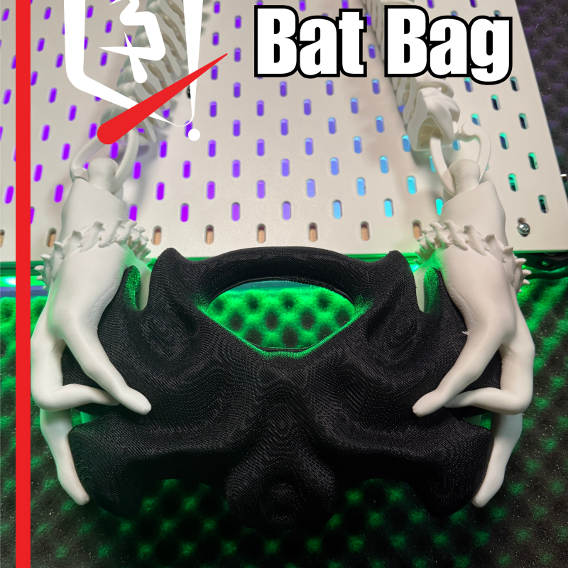 Gothik Yarasa Çantası - 3D Baskılı Şık Aksesuar