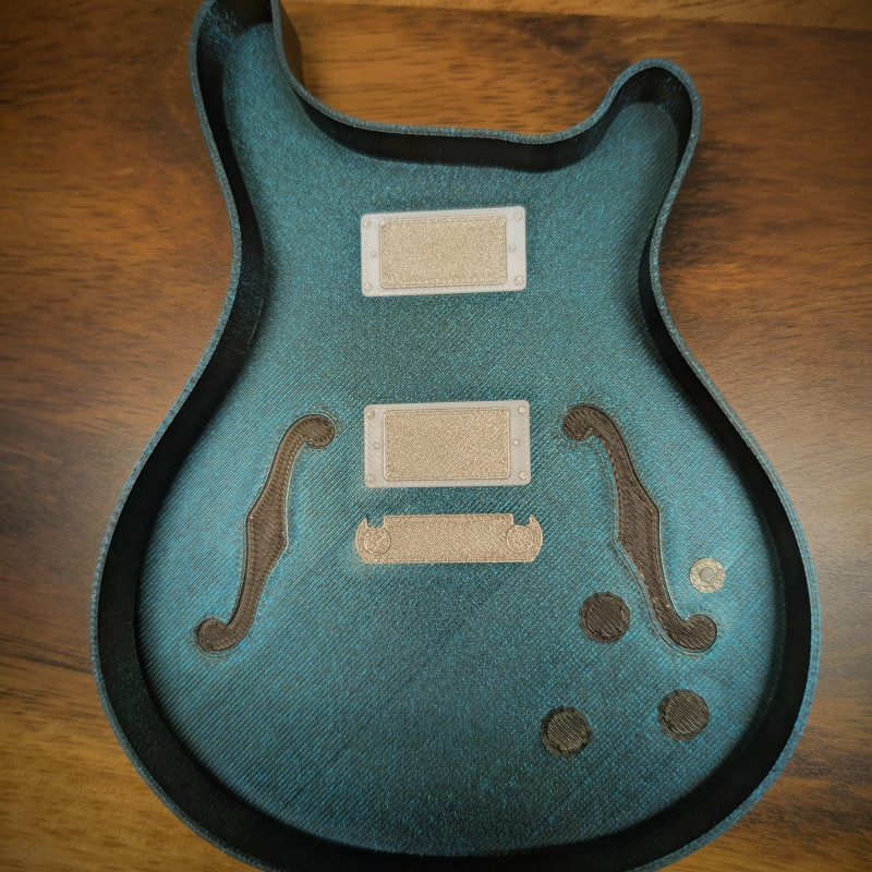 PRS HollowBody SE Gitar Penası Tepsisi - 3D Baskı Müzik Aksesuarı