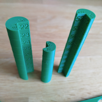 Avrupa ve İspanya Yüzük Ölçüm Aparatı - 3D Baskı Avrupa ve İspanya Yüzük Ölçüm Aparatı - 3D Baskı