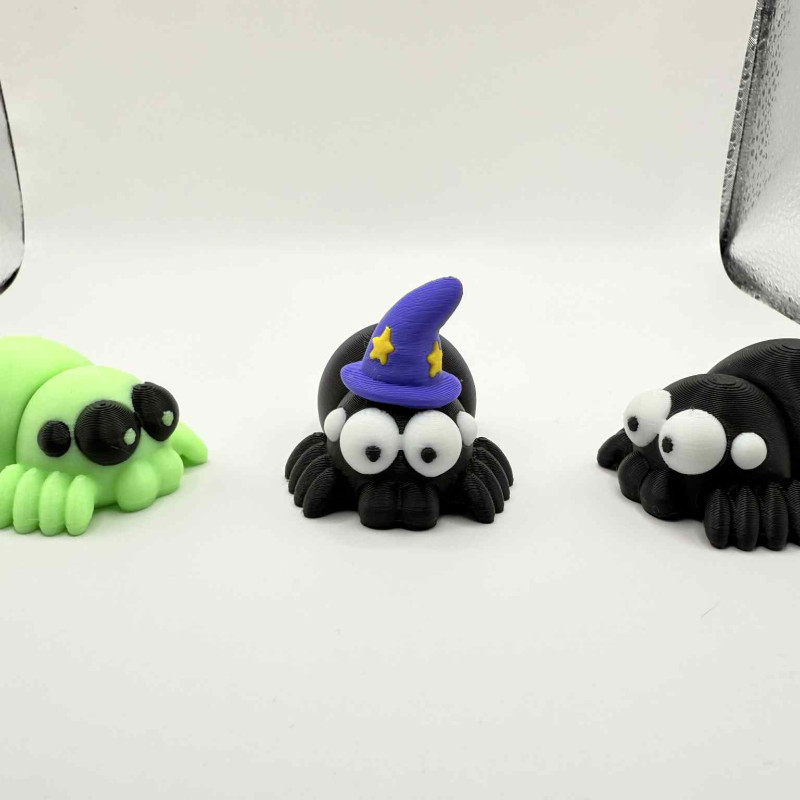 Sevimli Minik Esnek Cadı Örümcek - 3D Baskı Halloween Oyuncak