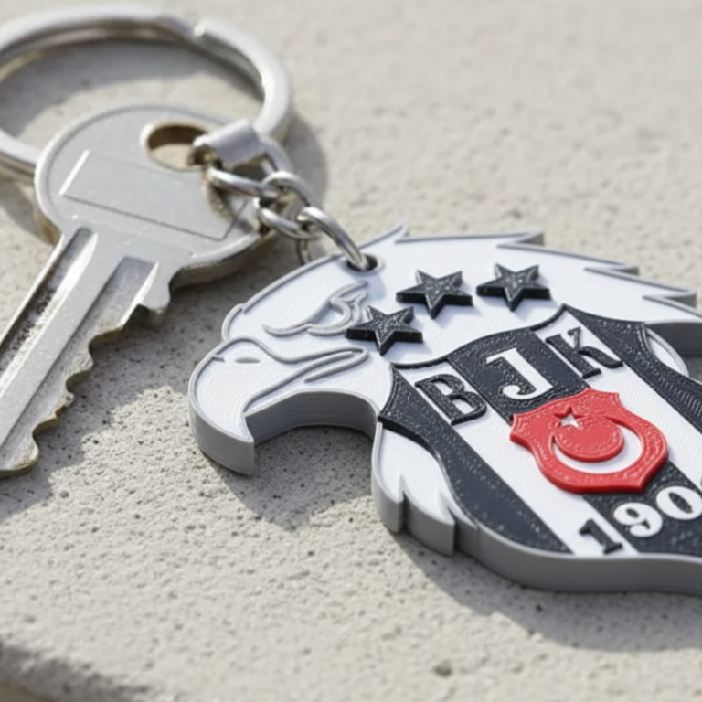 BJK Kartal Anahtarlık - 3D Baskı Çok Renkli Beşiktaş Fan Ürünü BJK Kartal Anahtarlık - 3D Baskı Çok Renkli Beşiktaş Fan Ürünü