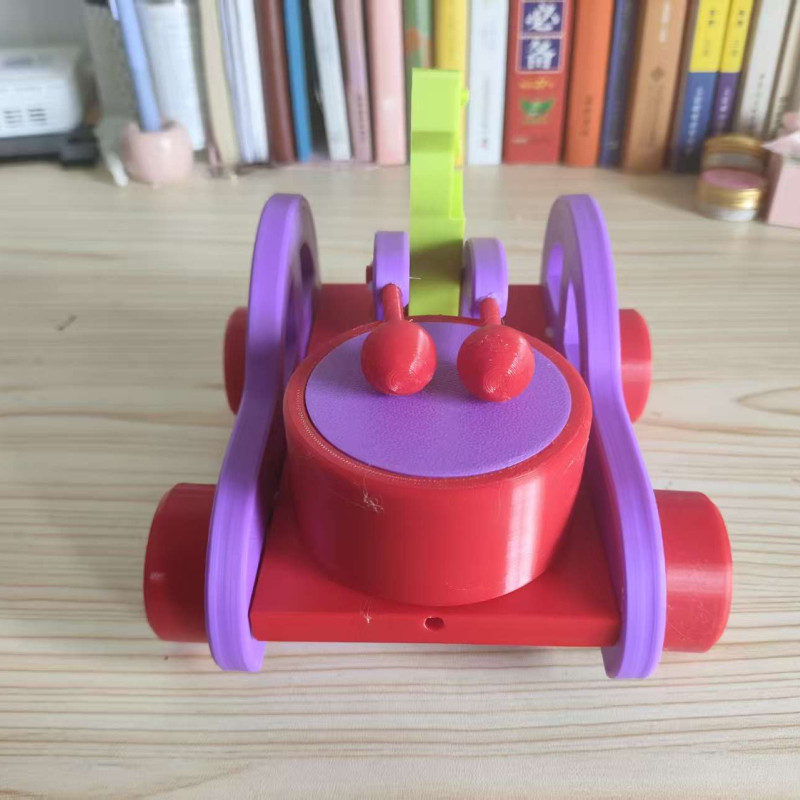 Jiejie Beast Şans Davulu Araba - 3D Baskı Çocuk Oyuncağı
