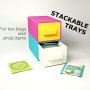 Küçük Eşya Düzenleyici Stackable Kayar Tepsiler - 3D Baskı