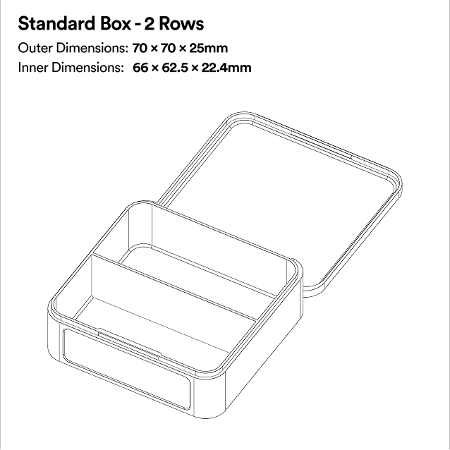 3D Baskılı Midye Kutu - 20+ Çeşit - PLA Organizatör 3D Baskılı Midye Kutu - 20+ Çeşit - PLA Organizatör