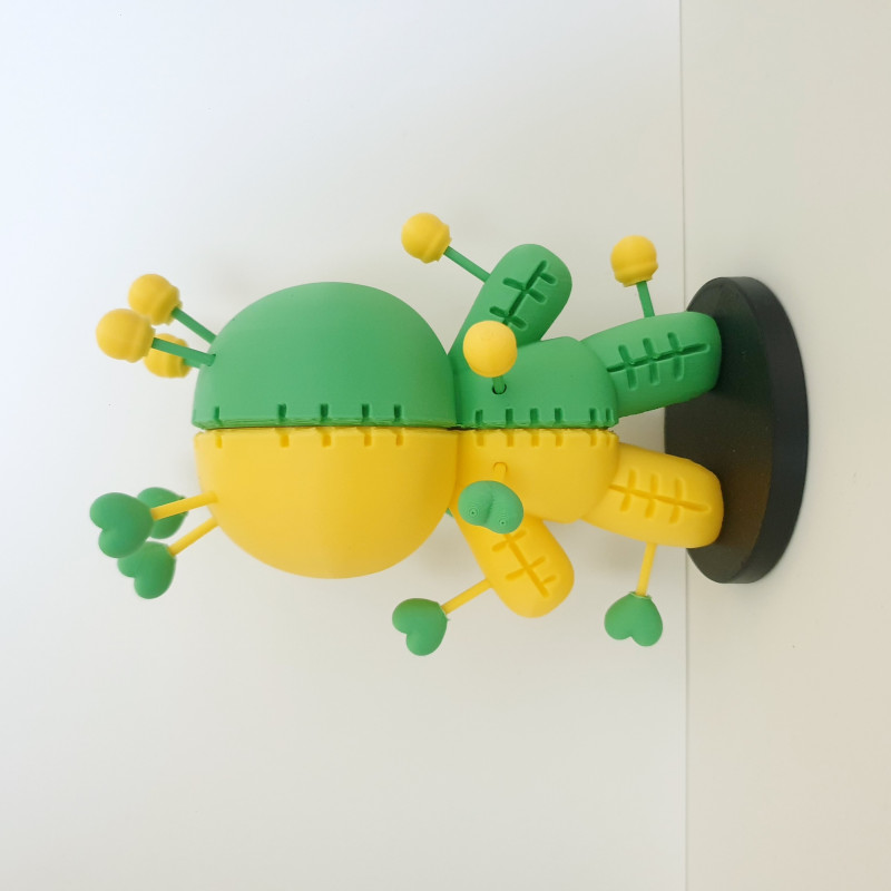 Voodoo Bebeği 3D Baskı Dekor - Renkli Tasarım